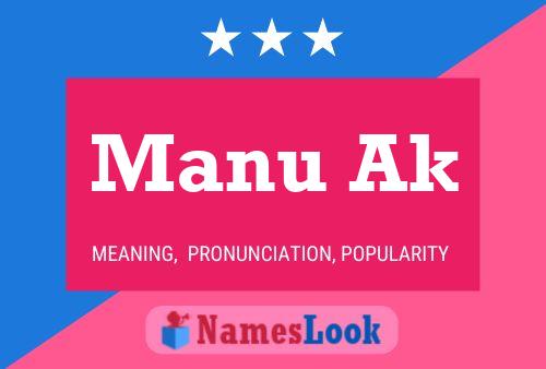 Manu Ak Name Poster