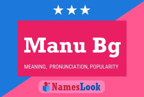 Manu Bg Name Poster