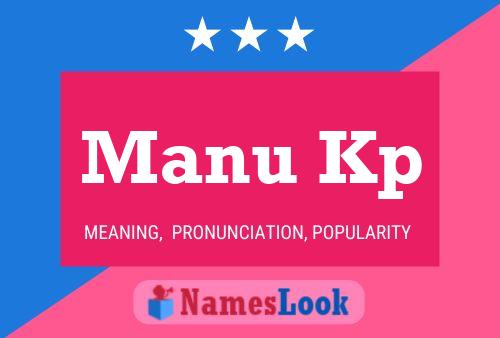 Manu Kp Name Poster