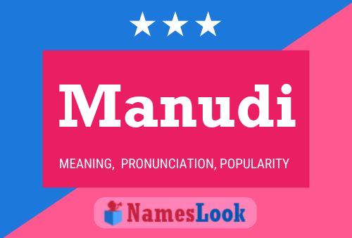 Manudi Name Poster