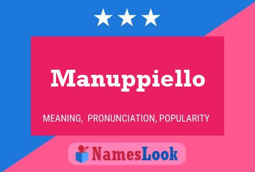 Manuppiello Name Poster