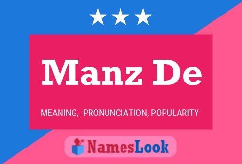 Manz De Name Poster