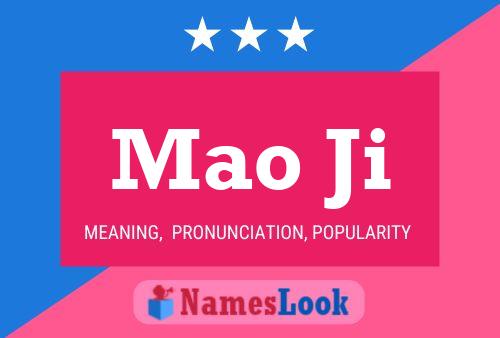 Mao Ji Name Poster