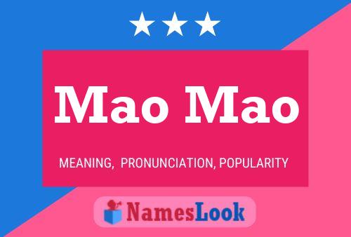 Mao Mao Name Poster