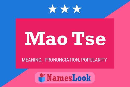 Mao Tse Name Poster