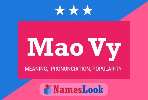 Mao Vy Name Poster