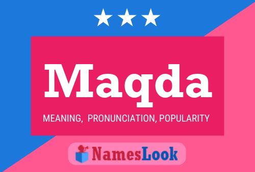 Maqda Name Poster