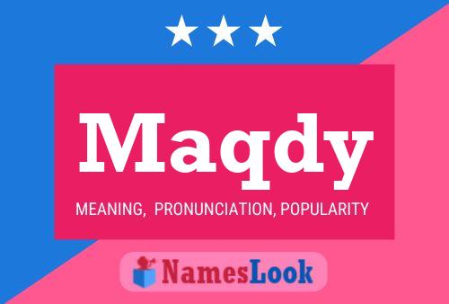 Maqdy Name Poster