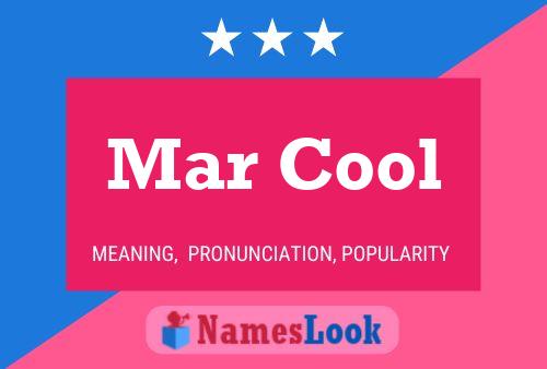 Mar Cool Name Poster