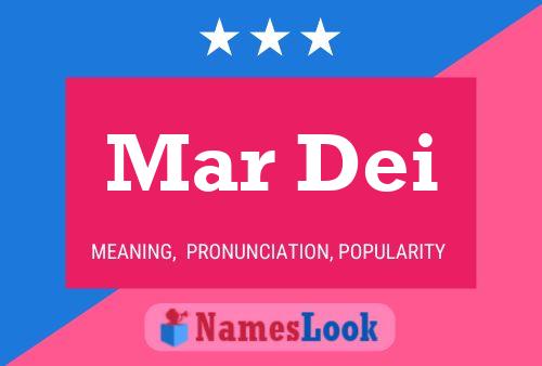 Mar Dei Name Poster