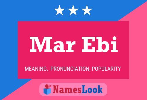 Mar Ebi Name Poster