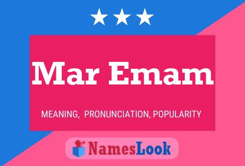 Mar Emam Name Poster