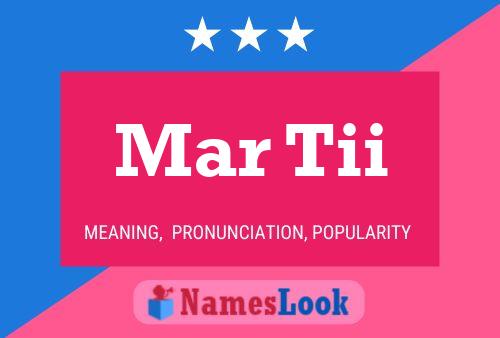 Mar Tii Name Poster