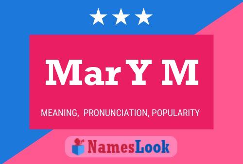 Mar Y M Name Poster