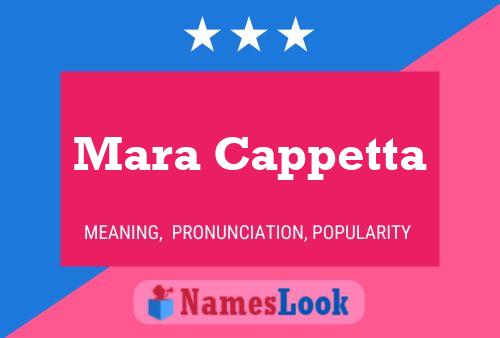 Mara Cappetta Name Poster