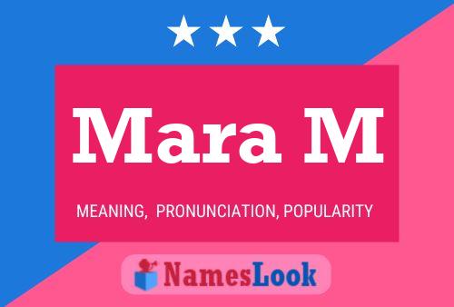 Mara M Name Poster