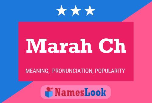 Marah Ch Name Poster