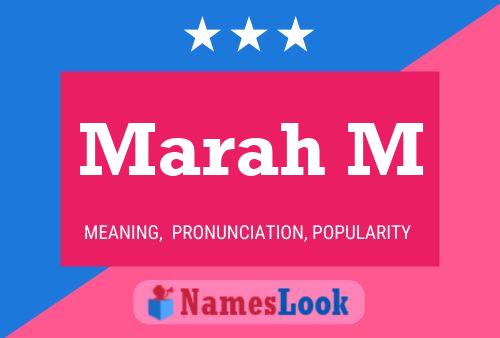 Marah M Name Poster