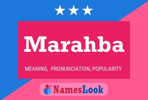 Marahba Name Poster