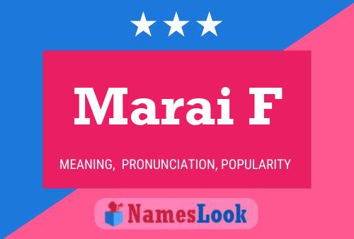 Marai F Name Poster