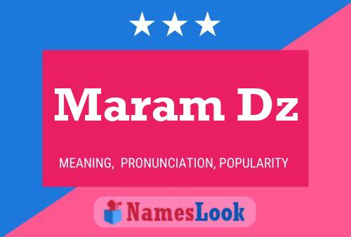 Maram Dz Name Poster