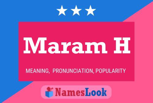 Maram H Name Poster