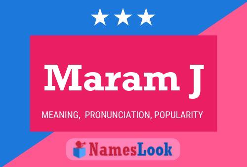 Maram J Name Poster