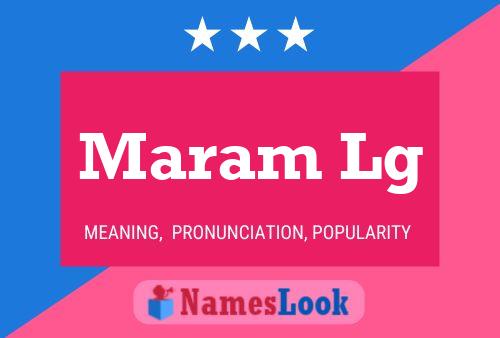 Maram Lg Name Poster