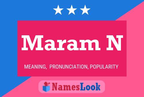 Maram N Name Poster