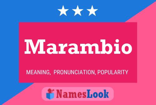 Marambio Name Poster