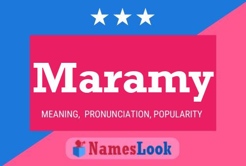 Maramy Name Poster