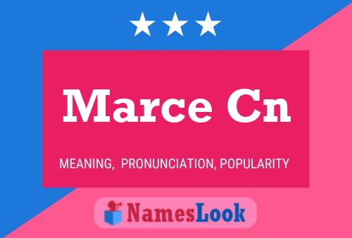 Marce Cn Name Poster