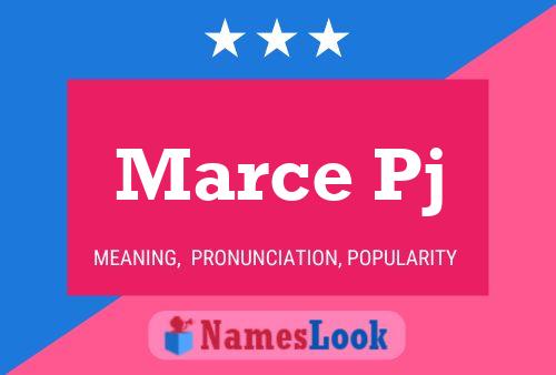 Marce Pj Name Poster