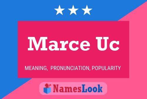 Marce Uc Name Poster