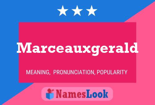 Marceauxgerald Name Poster