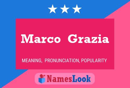 Marco  Grazia Name Poster