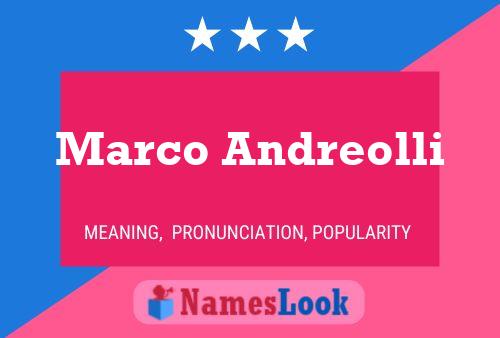 Marco Andreolli Name Poster