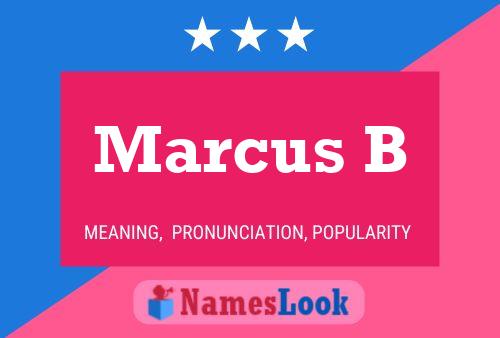 Marcus B Name Poster