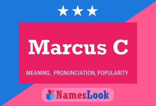 Marcus C Name Poster