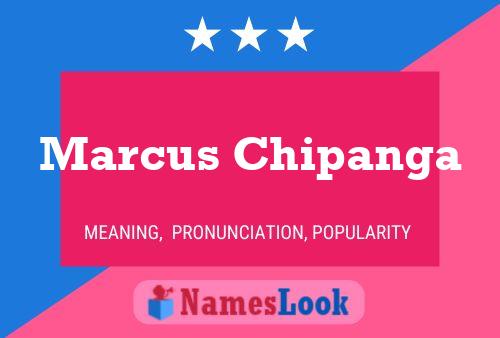 Marcus Chipanga Name Poster