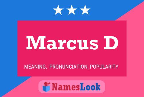 Marcus D Name Poster