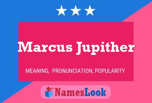 Marcus Jupither Name Poster