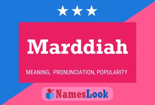 Marddiah Name Poster