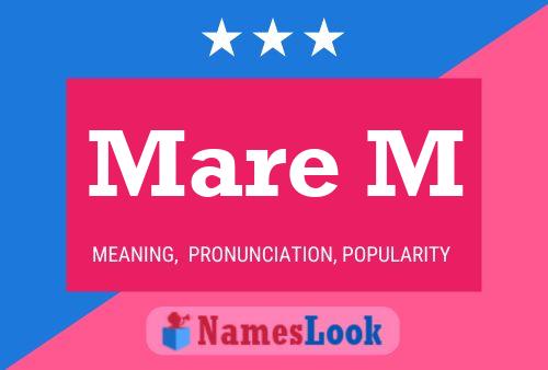 Mare M Name Poster