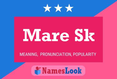 Mare Sk Name Poster