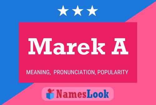 Marek A Name Poster