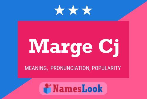 Marge Cj Name Poster