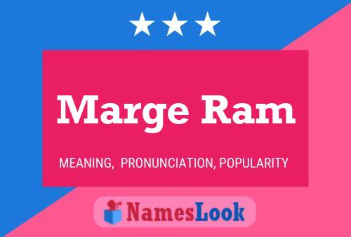 Marge Ram Name Poster