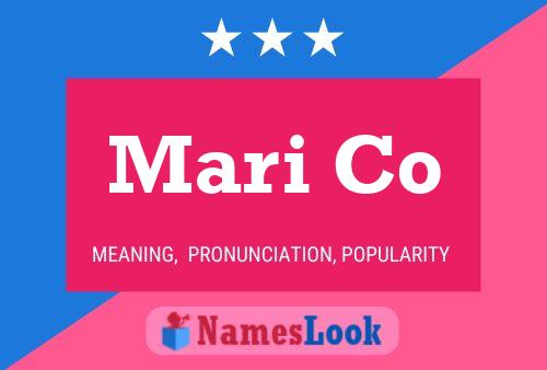 Mari Co Name Poster