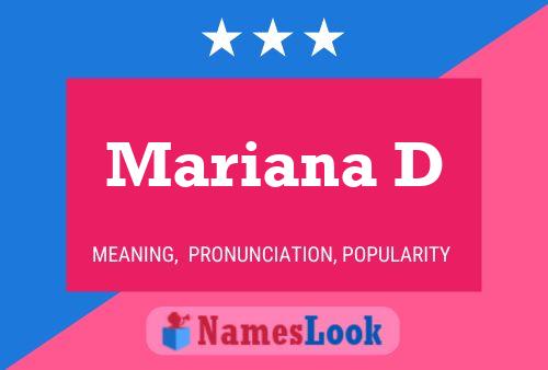 Mariana D Name Poster